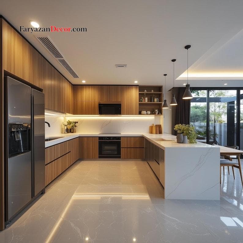 کابینت آشپزخانه فریازان دکور مدل kyra — تصویر ۳