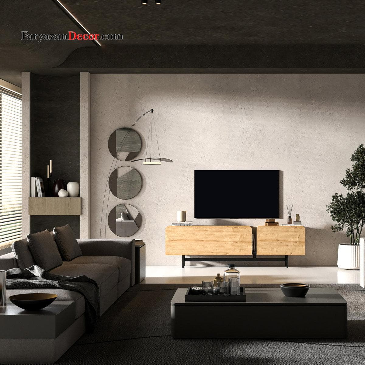 میز تلویزیون فریازان دکور مدل Tv Desk