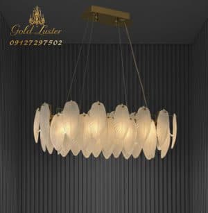 لاینر کریستال مدل برگی (پر) وارداتی در انواع رنگبندی و سایز