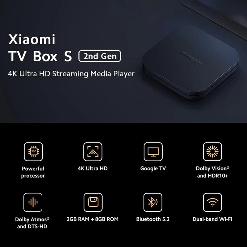 اندروید باکس پخش کننده خانگی شیائومی مدل TV Box S 3nd Gen Global version — تصویر ۷