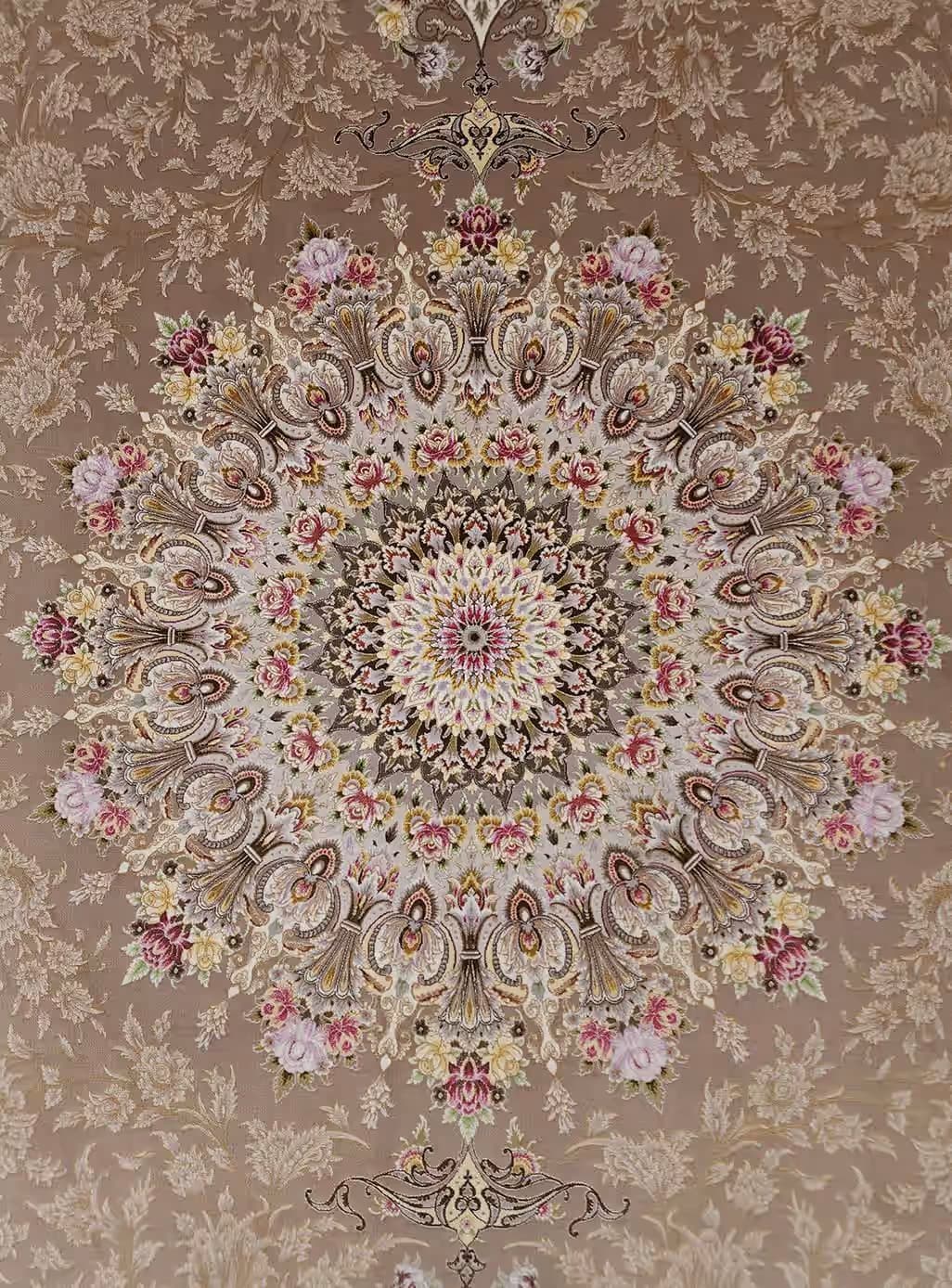 فرش طرح پاشا 1200 شانه 10 رنگ کد 1363 — تصویر ۵