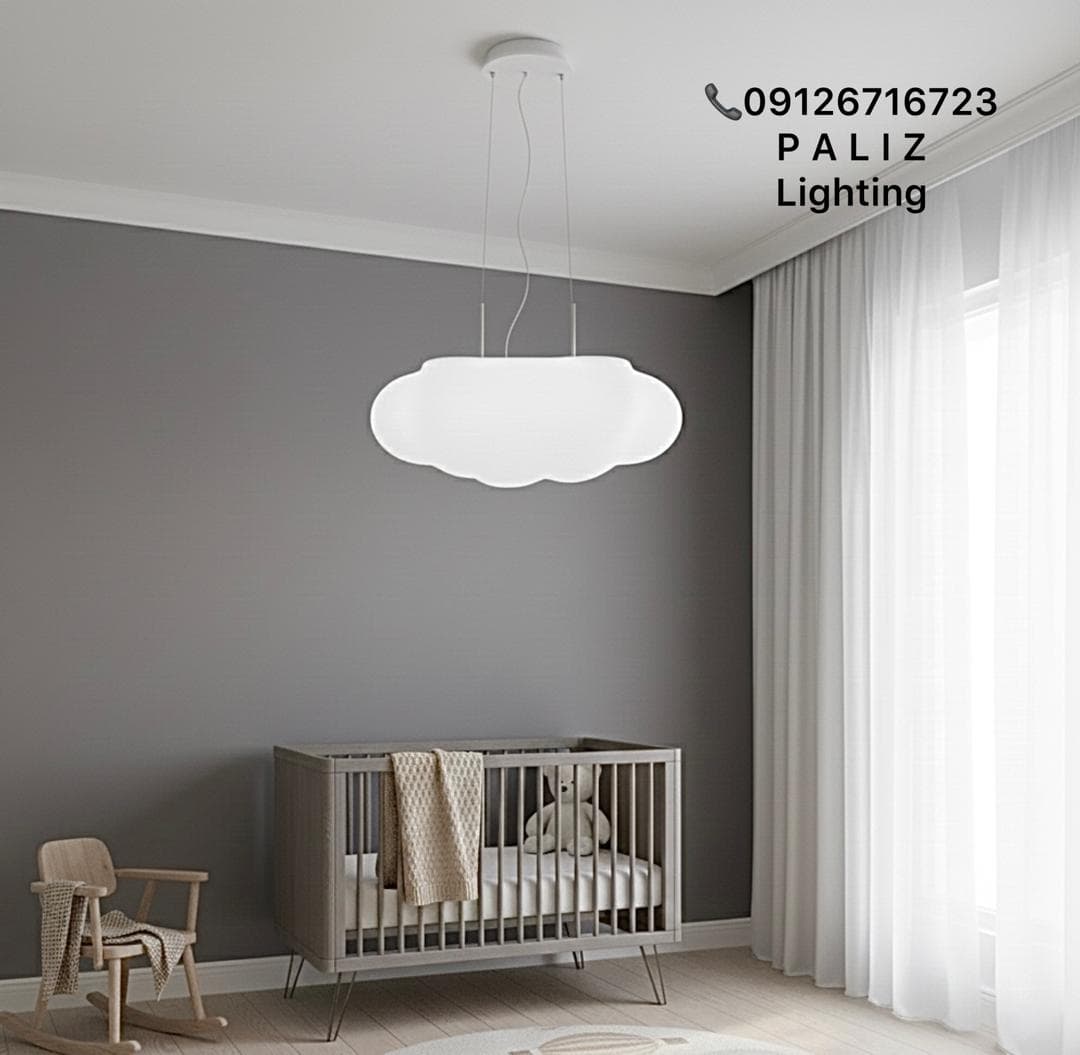 لوستر مدرن آویزی طرح طلایی LED — تصویر ۱۰