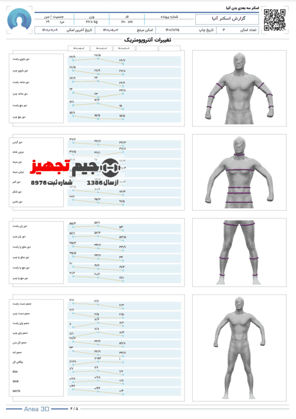 اسکنر سه بعدی بدن آنیا P10 — تصویر ۱۲