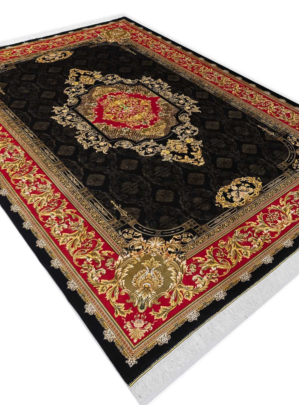 فرش ابریشم فرانسوی طرح نانسی 1700 شانه تراکم 5100 کد Q155