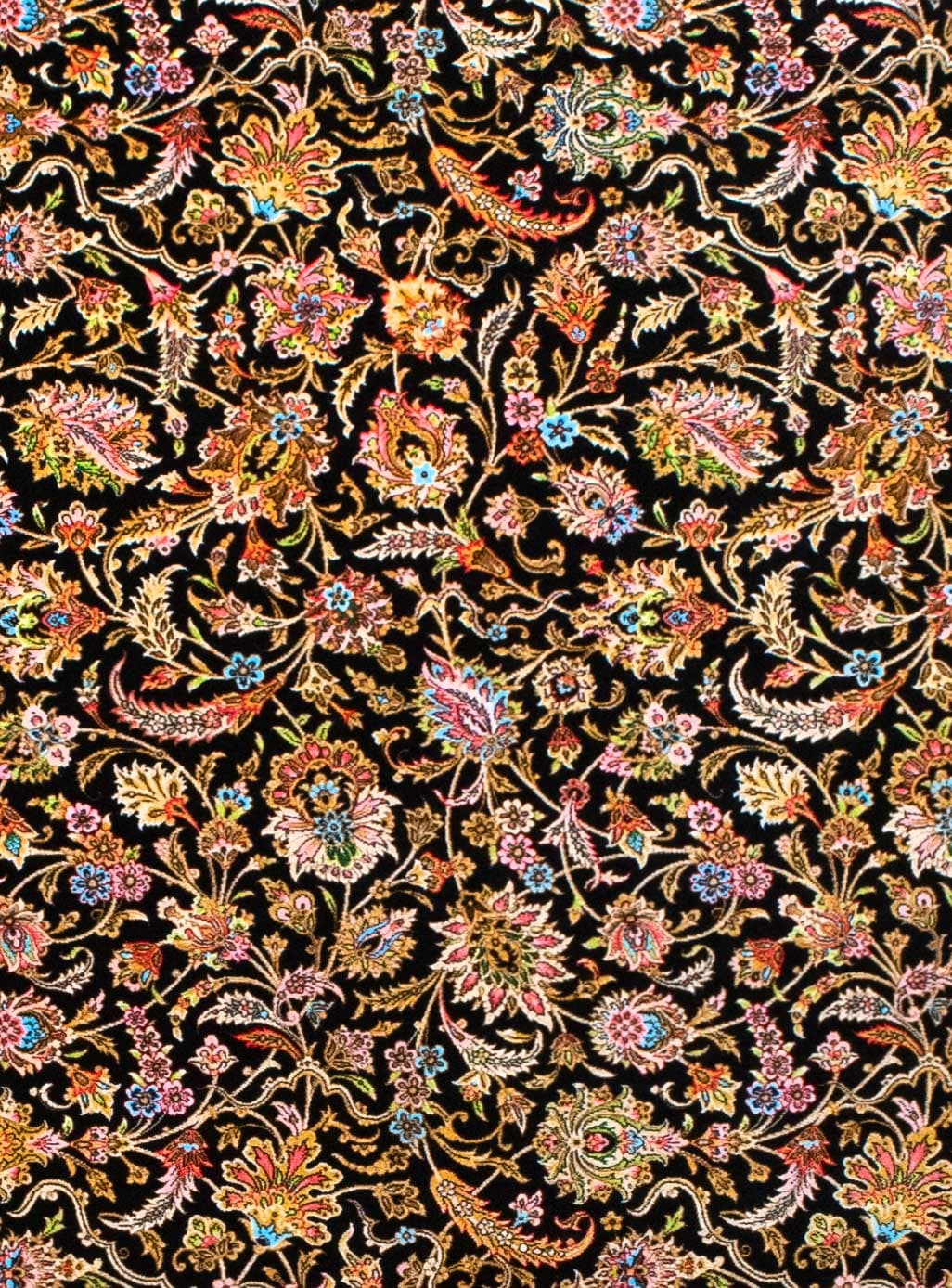 فرش افشان طرح الوان 1700 شانه رنگ سرمه ای تراکم 5100 کد Q202 — تصویر ۴