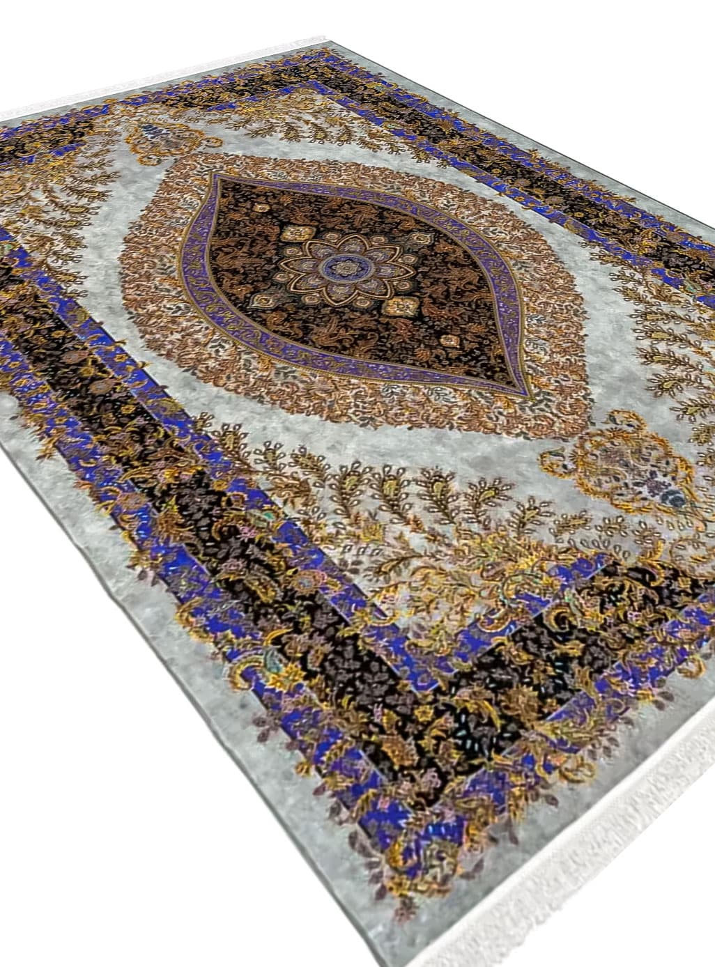 فرش تندیس رنگ طوسی 1500 شانه کد 2000014162