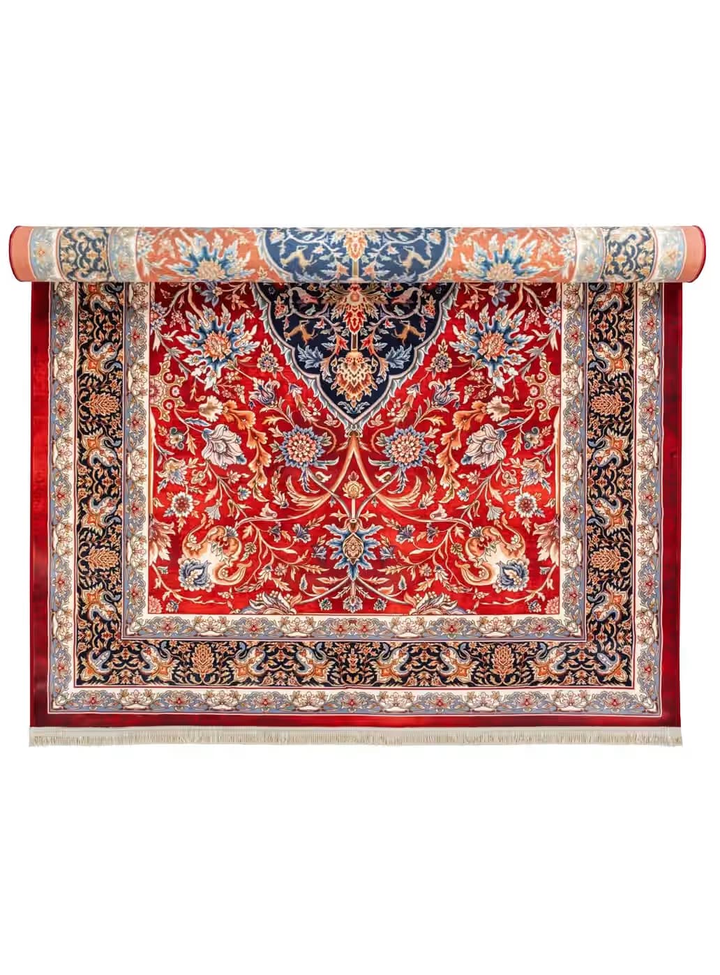 گبه ماشینی زمینه لاکی ترنج سرمه ای 1000 شانه کد 25CS0130 — تصویر ۶
