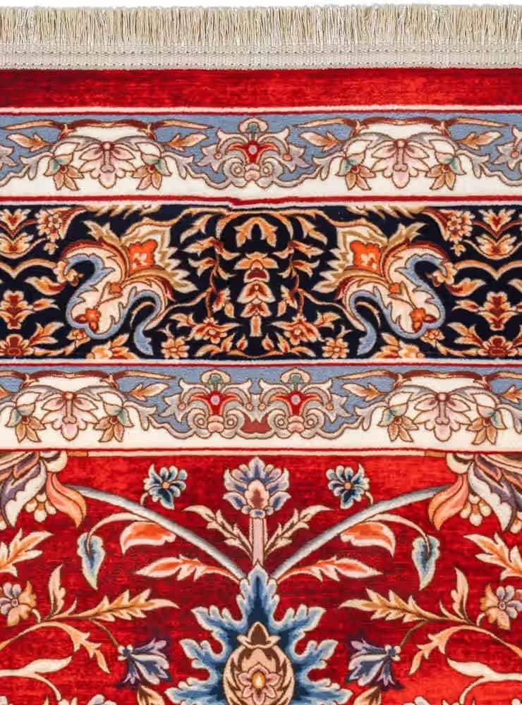 گبه ماشینی زمینه لاکی ترنج سرمه ای 1000 شانه کد 25CS0130 — تصویر ۴