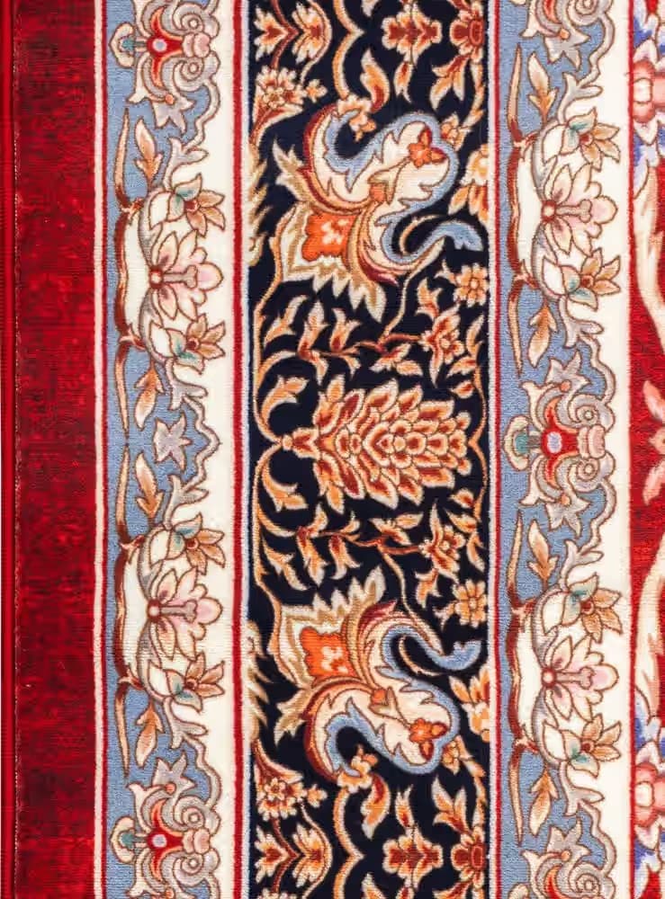 گبه ماشینی زمینه لاکی ترنج سرمه ای 1000 شانه کد 25CS0130 — تصویر ۷