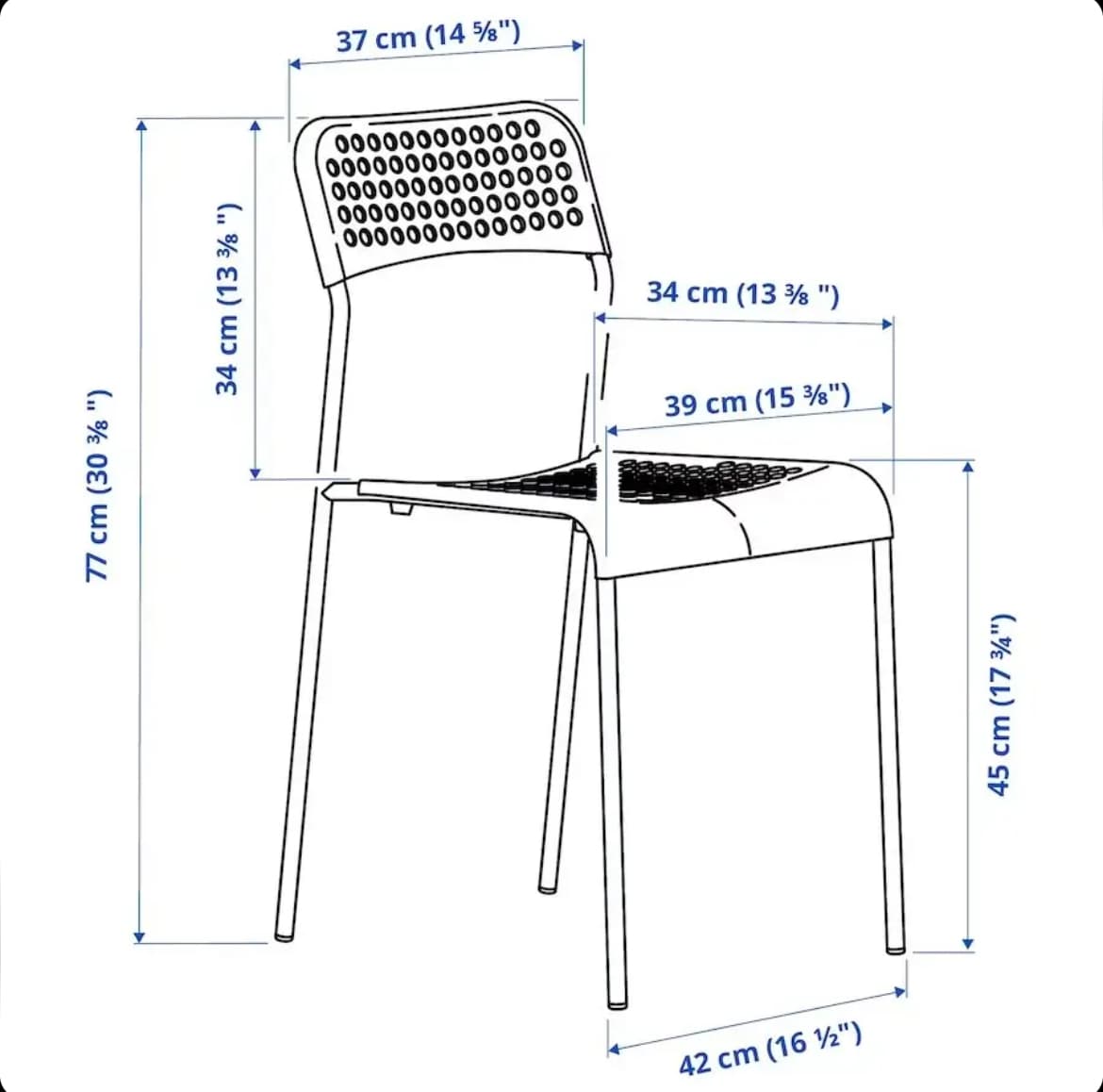 میز و صندلی 4 نفره ایکیا MELLTORP — تصویر ۶