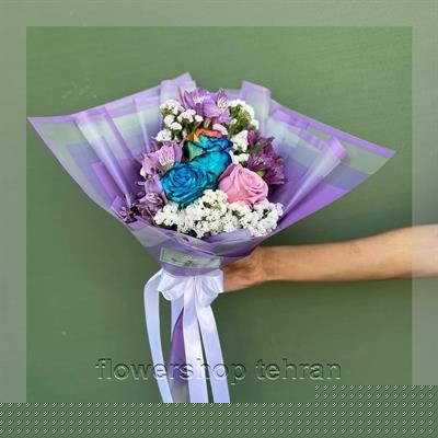 ترکیب جذاب عکس سبد گل رز برای هدیه، دکور یا میز پذیرش
