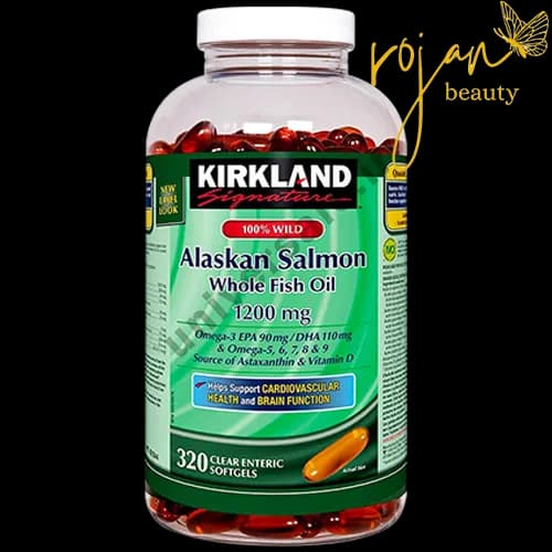 روغن ماهی سالمون آلاسکا کرکلند 320 عددی — تصویر ۲