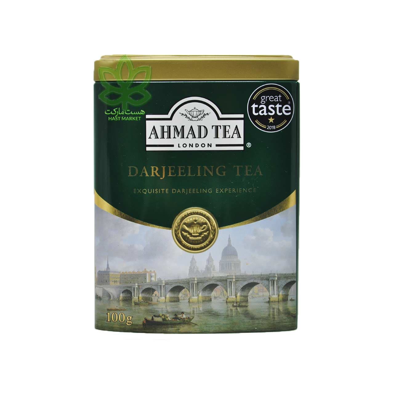 چای سیاه دارجیلینگ 100 گرم جعبه فلزی احمد – ahmad tea