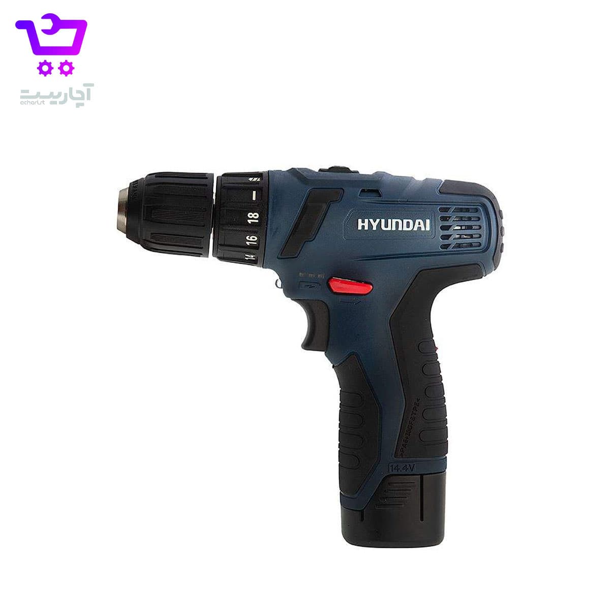 دریل شارژی لیتیوم دو سرعته 14.4 ولت هیوندای مدل HP214L-CD — تصویر ۴