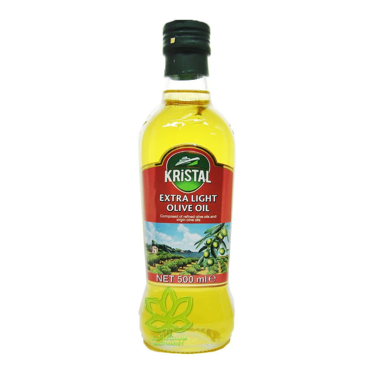 روغن زیتون کریستال بدون بو اکسترا لایت 500 میل – kristal