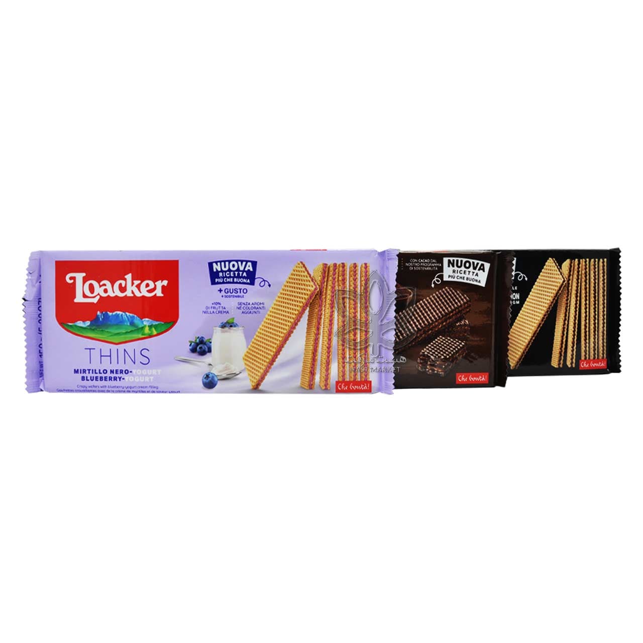 ویفر کرم شکلات تلخ نازک ۱۵۰ گرم لواکر – loacker — تصویر ۸