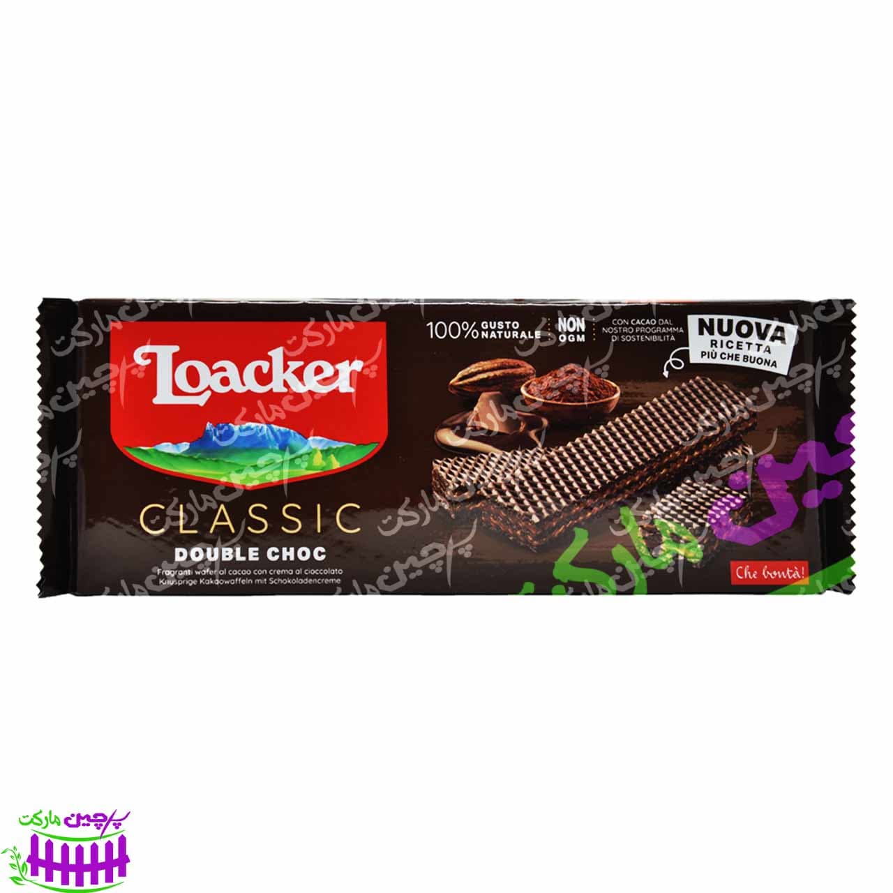 ویفر شکلاتی با کرم شکلات ( دبل چاکلت) 175 گرم لواکر – loacker — تصویر ۵
