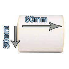 لیبل کاغذی سایز 60*30- 1000 عددی