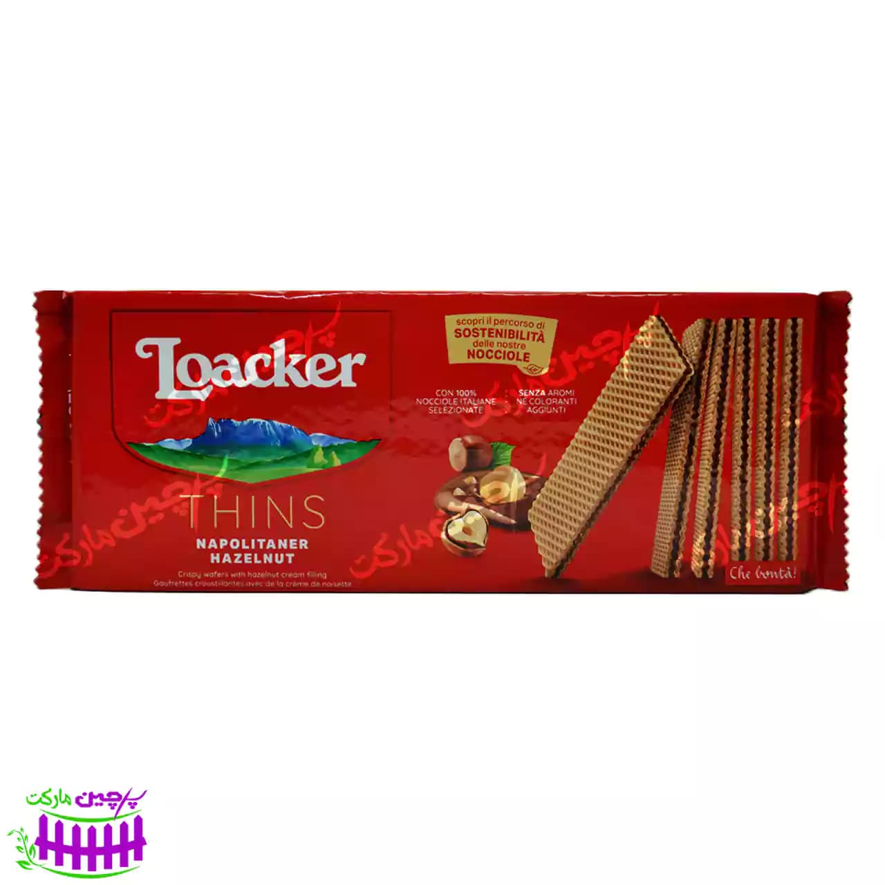ویفر کرم فندقی نازک 150 گرم لواکر – loacker — تصویر ۴