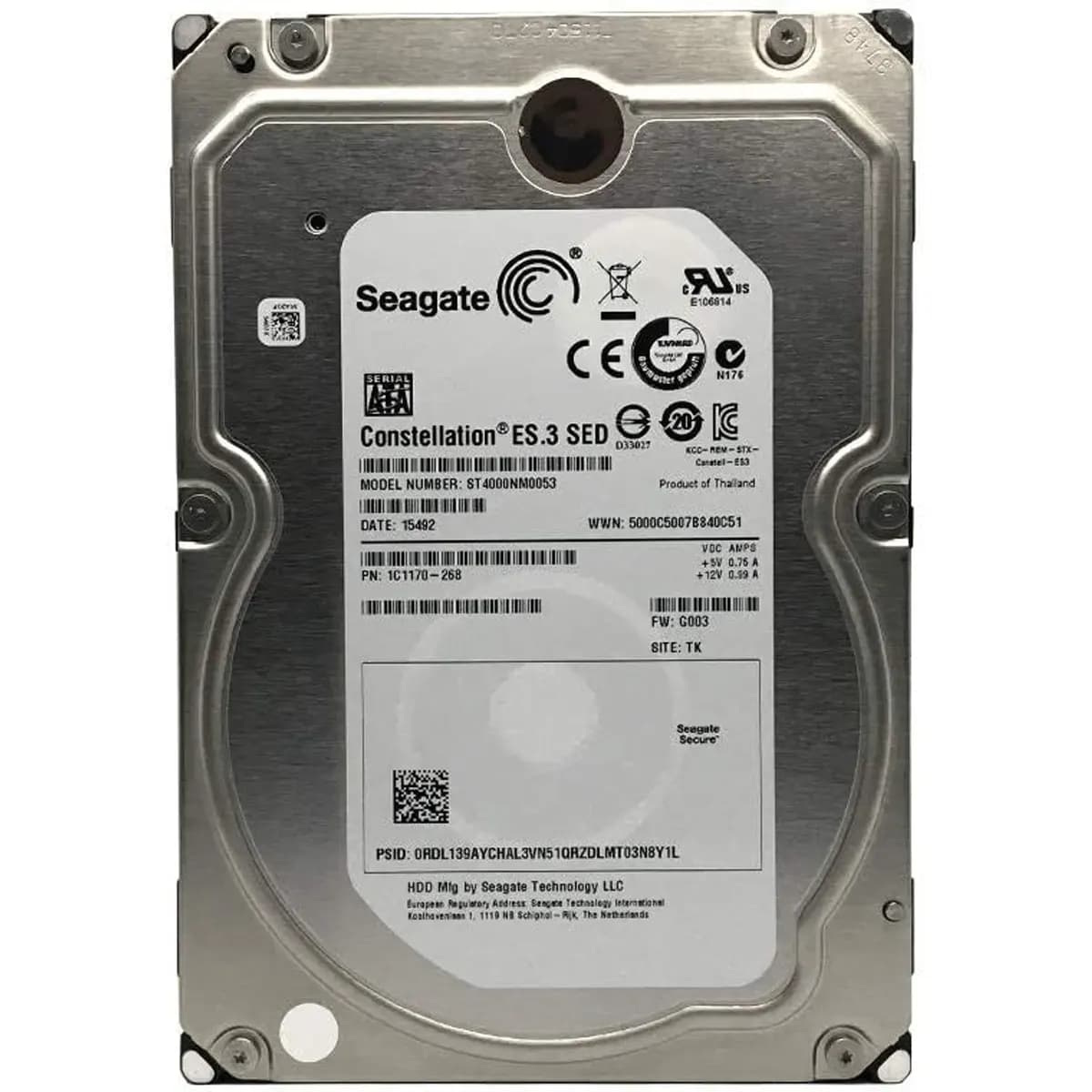 هارد دیسک اینترنال سیگیت مدل Seagate ST4000NM0053 ظرفیت 4 ترابایت — تصویر ۵