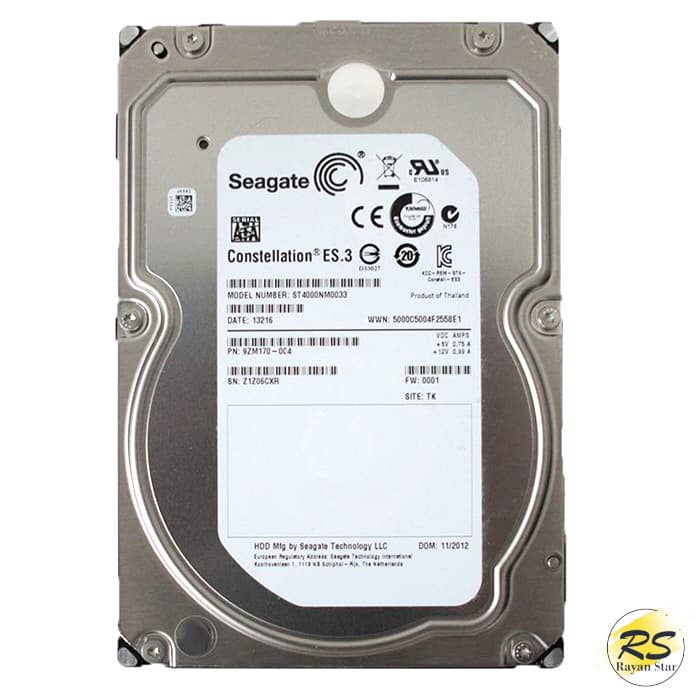 هارد دیسک اینترنال سیگیت مدل Seagate ST4000NM0053 ظرفیت 4 ترابایت