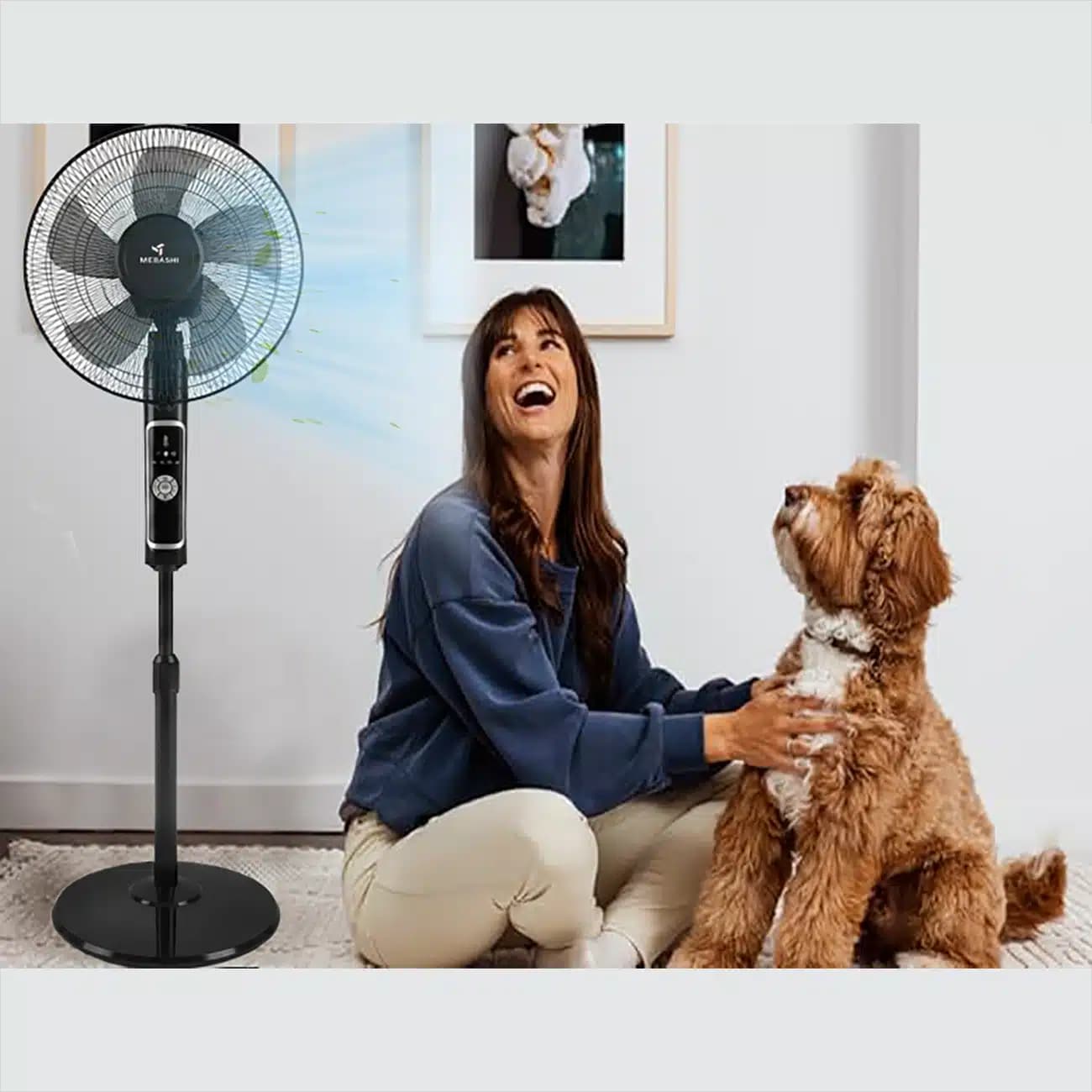 پنکه ایستاده برقی مباشی Mebashi مدل ME-STF1002 ریموت دار — تصویر ۵