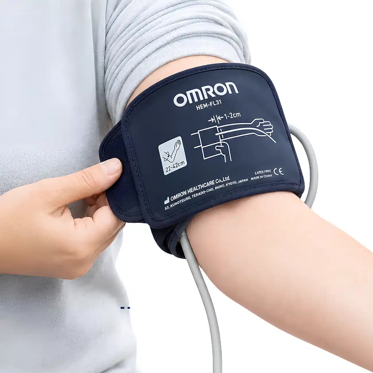 کاف فشارسنج امرن OMRON مدل HEM-FL31-E سایز 22 تا 42 سانتی متر — تصویر ۹