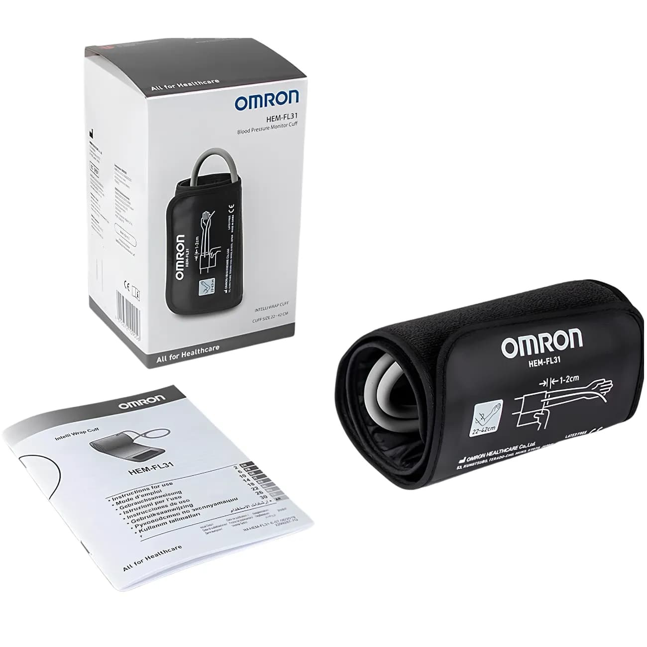 کاف فشارسنج امرن OMRON مدل HEM-FL31-E سایز 22 تا 42 سانتی متر — تصویر ۶