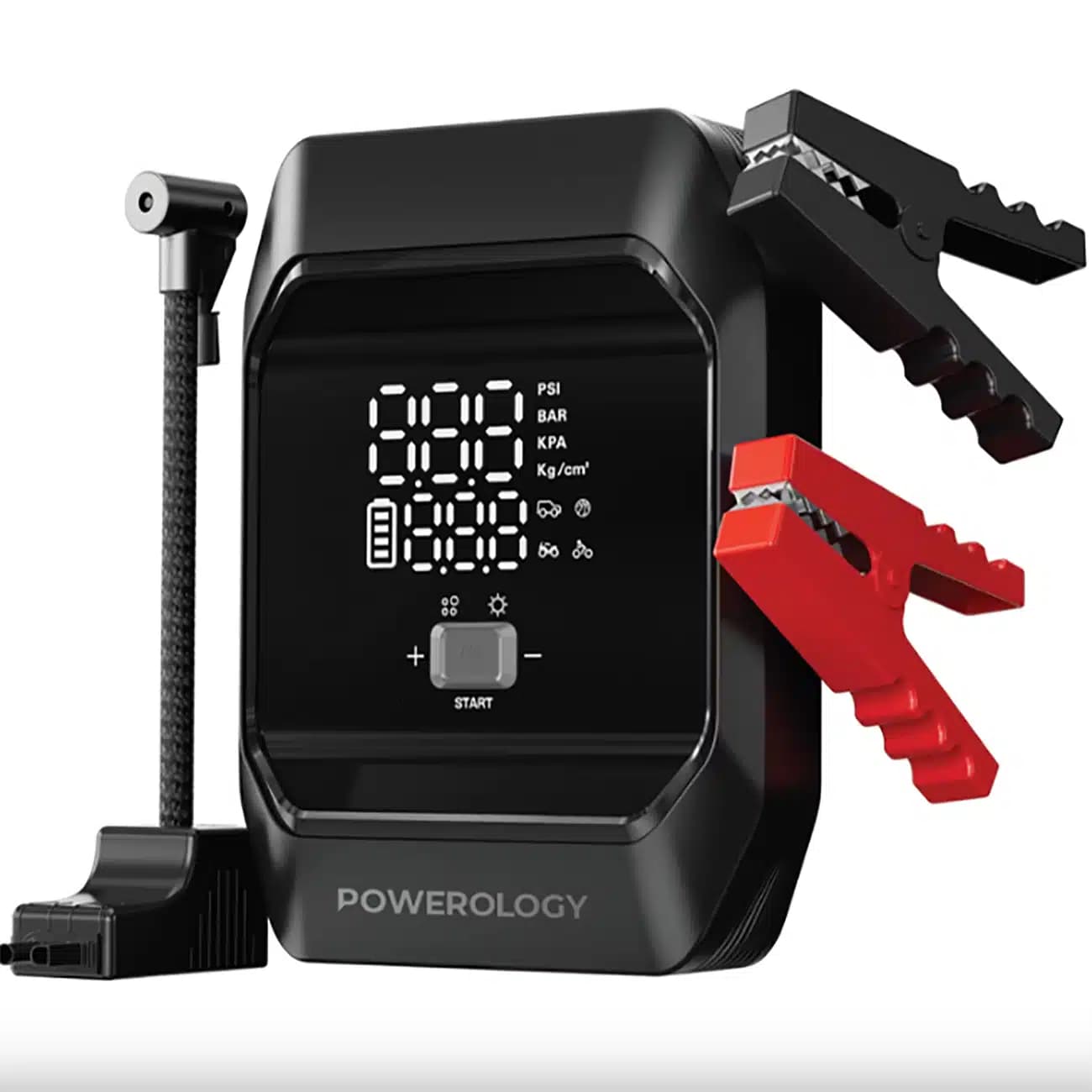 جامپ استارتر و پاور بانک 10000 پاورولوژی Powerology مدل PWKF03MBK چندکاره — تصویر ۲
