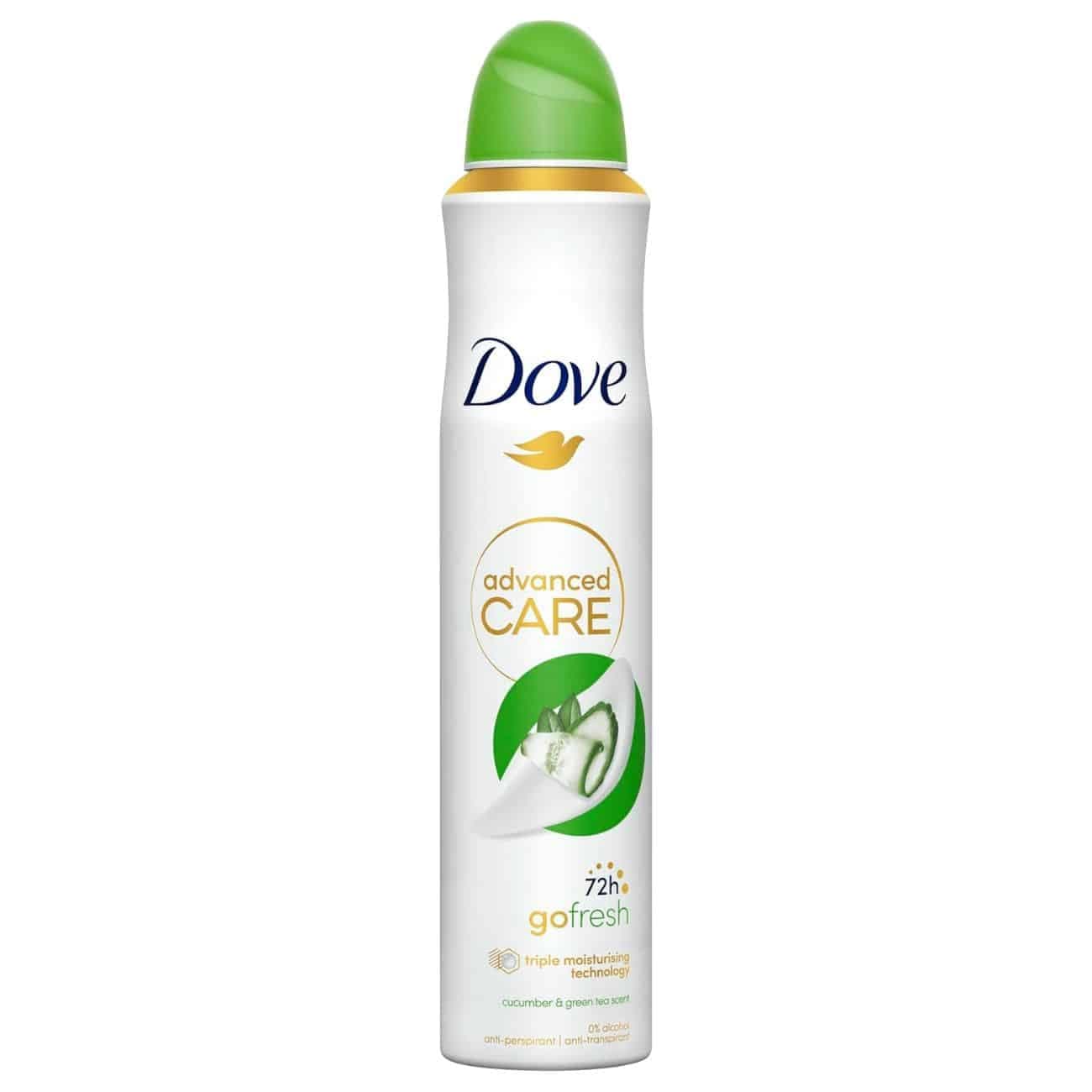اسپری دئودورانت ضد تعریق زنانه داو Dove مدل Go Fresh حجم 250ml — تصویر ۲