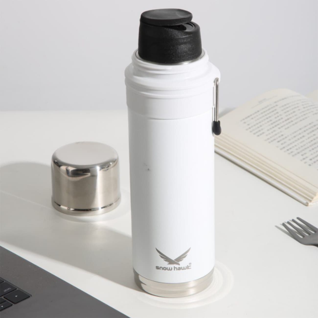 فلاسک دو جداره اسنوهاک Snow Hawk مدل BAIKAL کد SN-C6143 ظرفیت 450ml — تصویر ۳