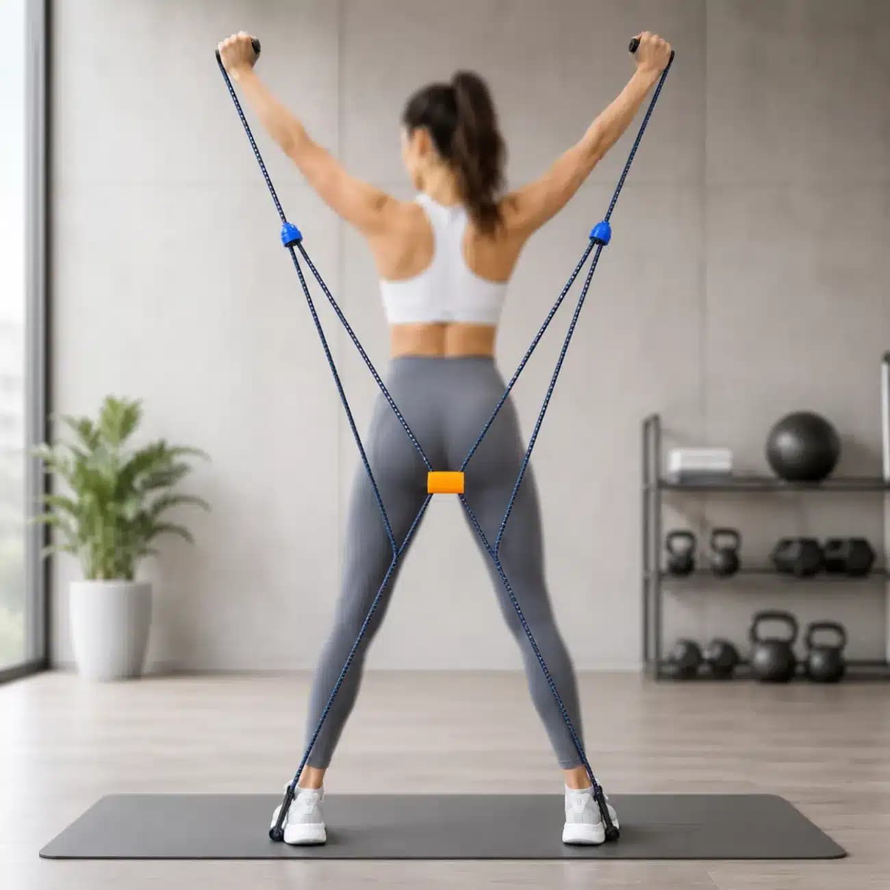 کش بدنسازی بادی شیپر مگا فیتنس Mega Fitness مدل 101 چهار دسته — تصویر ۶
