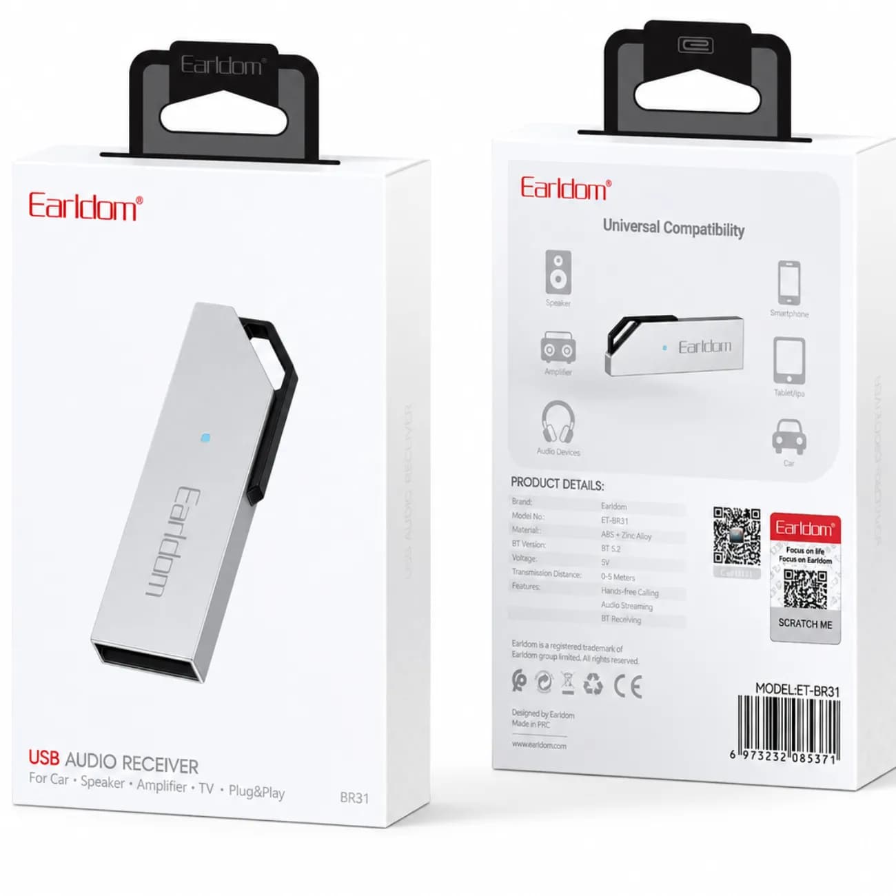دانگل بلوتوث USB خودرو ارلدام Earldom مدل ET-BR31 — تصویر ۱۱
