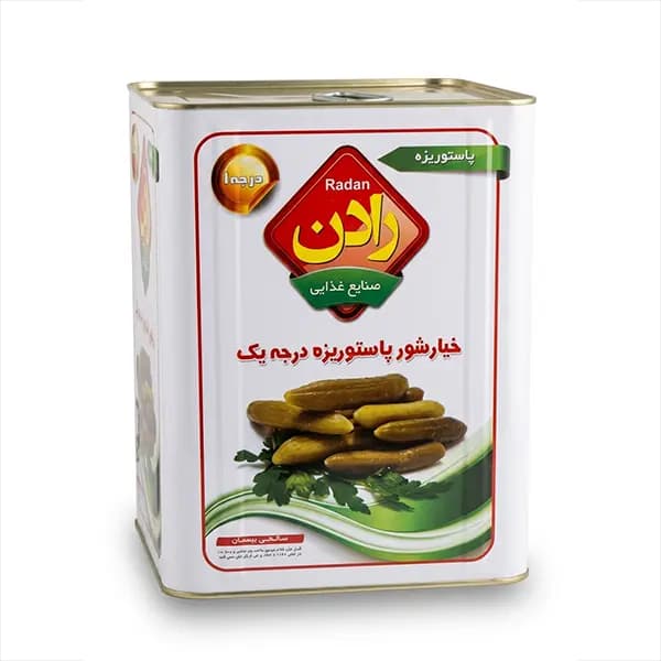 خیار شور ویژه رادن حلب 8 کیلویی اقساط