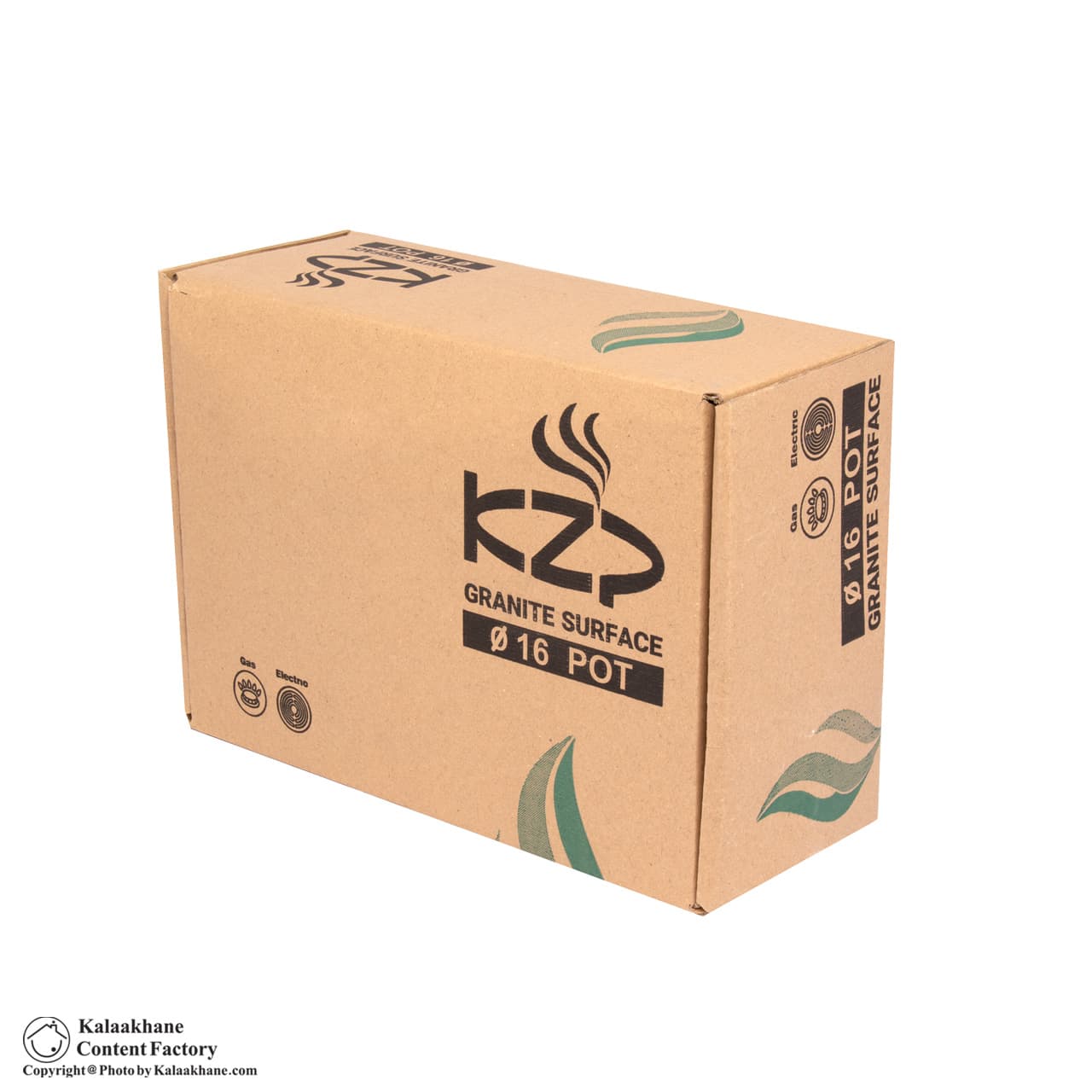قابلمه 16 آلما درب سیلیکون دسته کروم KZP کد 6060 — تصویر ۷
