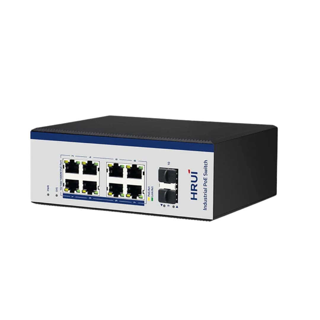 سوئیچ PoE صنعتی مدیریتی گیگ HRUI مدل HR600-AFGM-82S — تصویر ۵