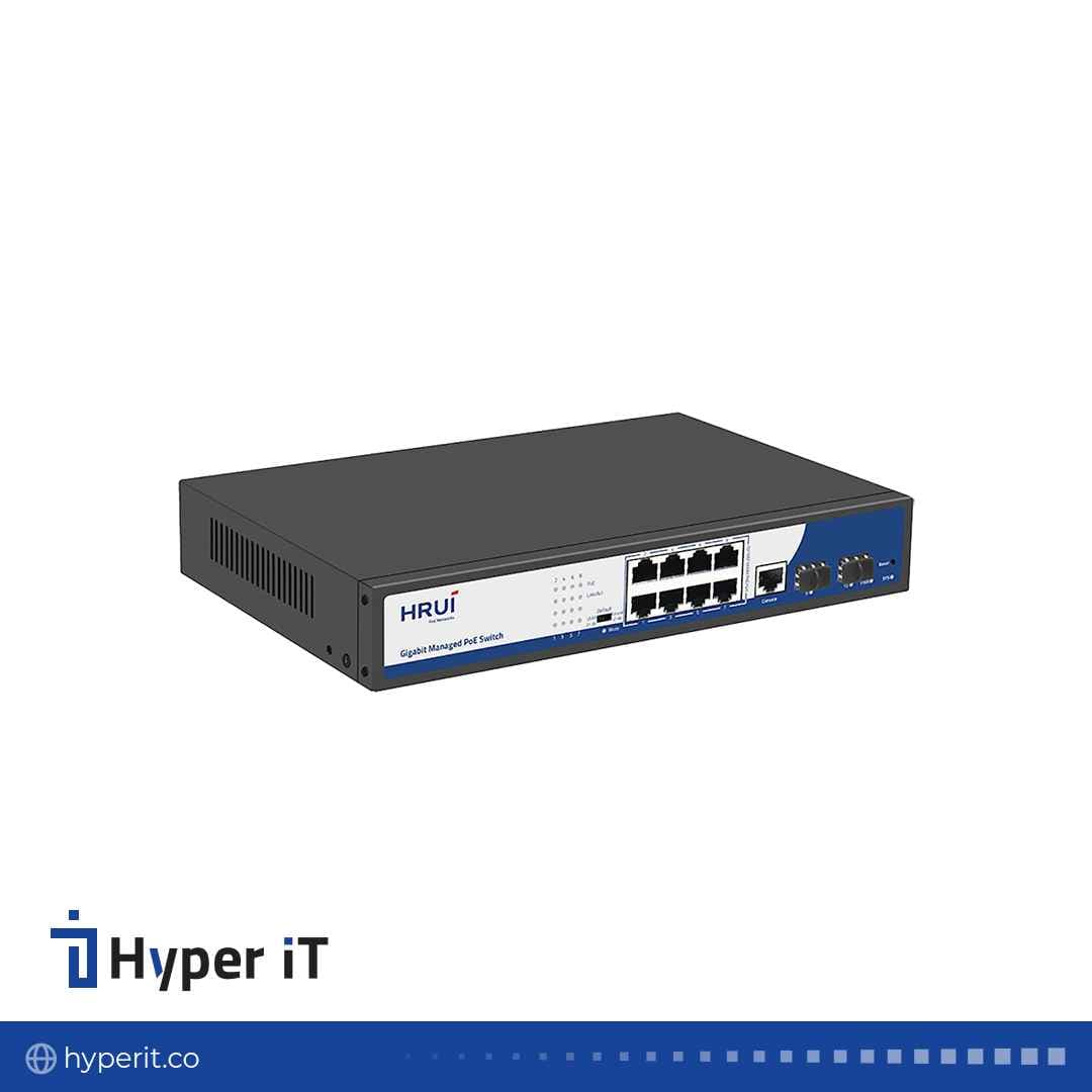 سوئیچ مدیریتی HRUI PoE مدل HR-AFGM-82NS — تصویر ۳