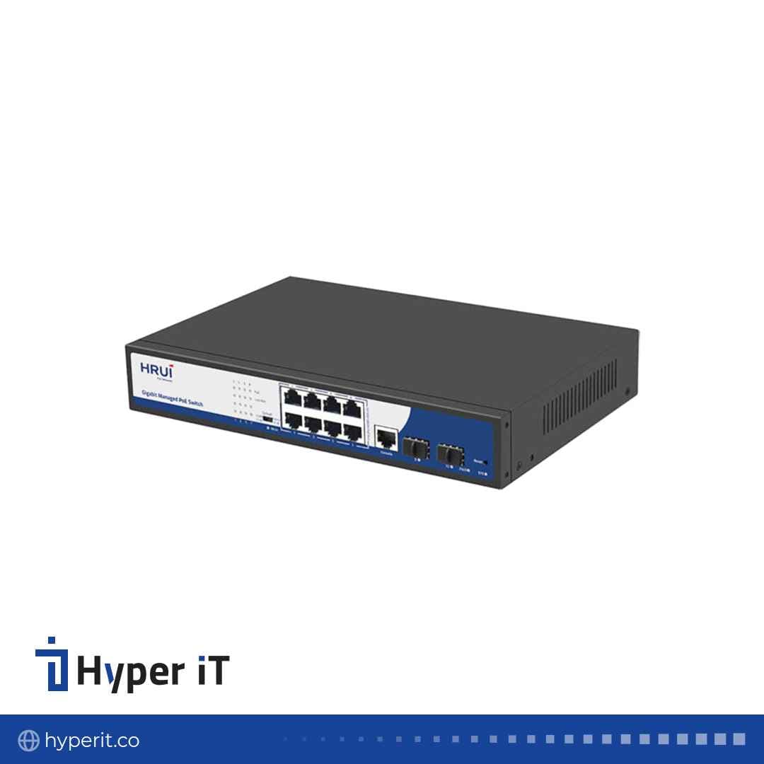 سوئیچ مدیریتی HRUI PoE مدل HR-AFGM-82NS — تصویر ۴
