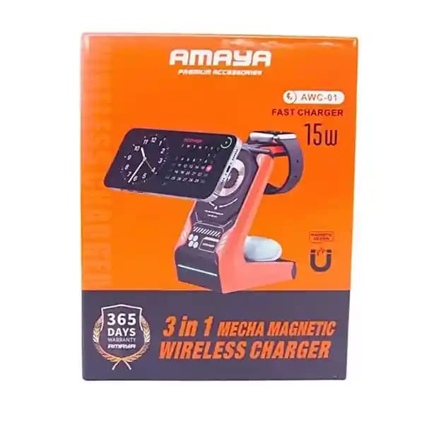 شارژر وایرلس 3IN1 مدل AWC-01 آمایا (AMAYA) — تصویر ۳