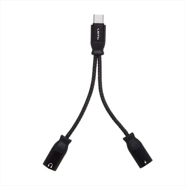 مبدل aux و type-c به type-c مدل LC-C3 برند لیتو — تصویر ۳