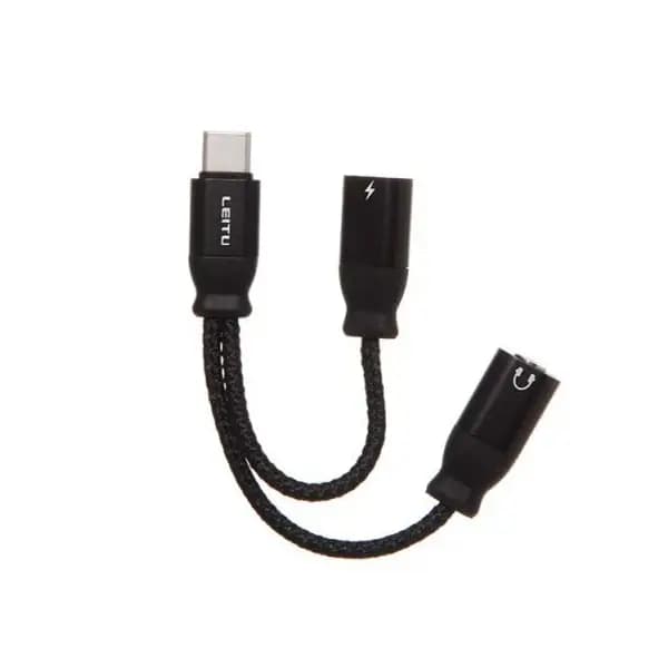 مبدل aux و type-c به type-c مدل LC-C3 برند لیتو