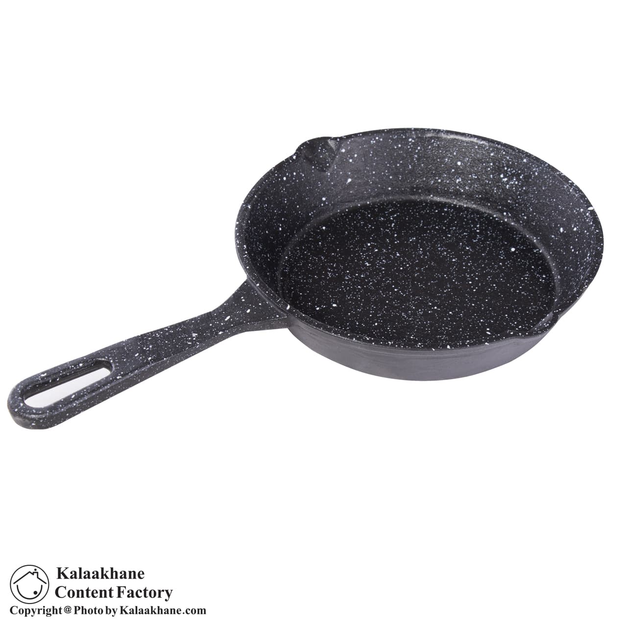 ماهیتابه تک دسته چدن سایز 18 پرانی کد 9012 — تصویر ۱۱