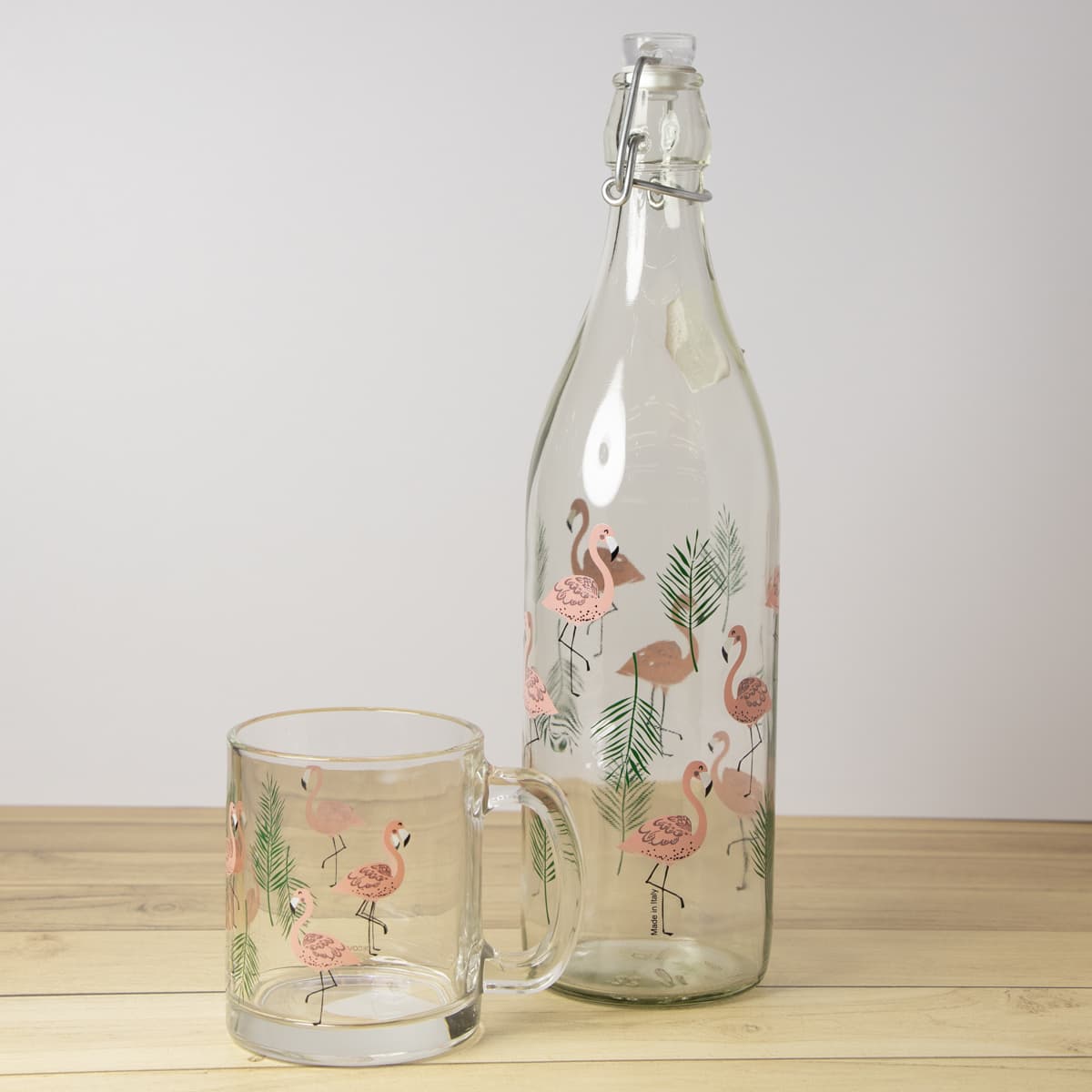 بطری شیشه ای طرحدار ایتالیا کد 5409 — تصویر ۵