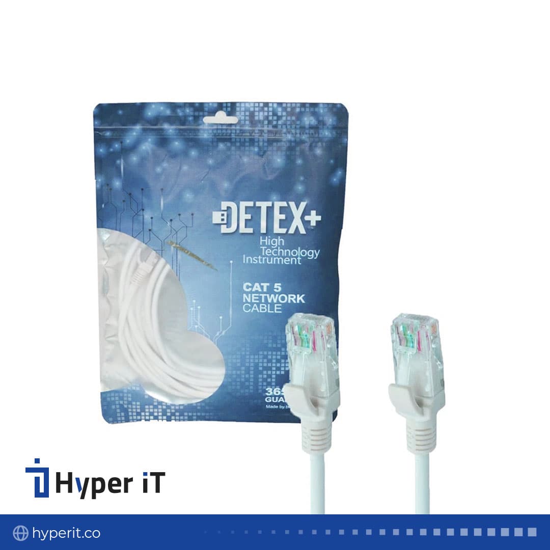 کابل شبکه CAT5 دتکس پلاس به طول 2 متر — تصویر ۴