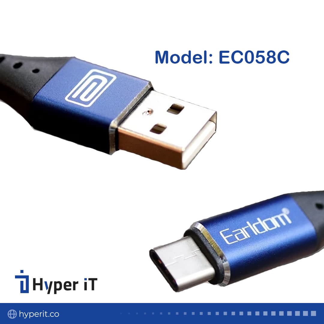کابل USB به میکرو ارلدام مدل EC-058 C طول 1 متر