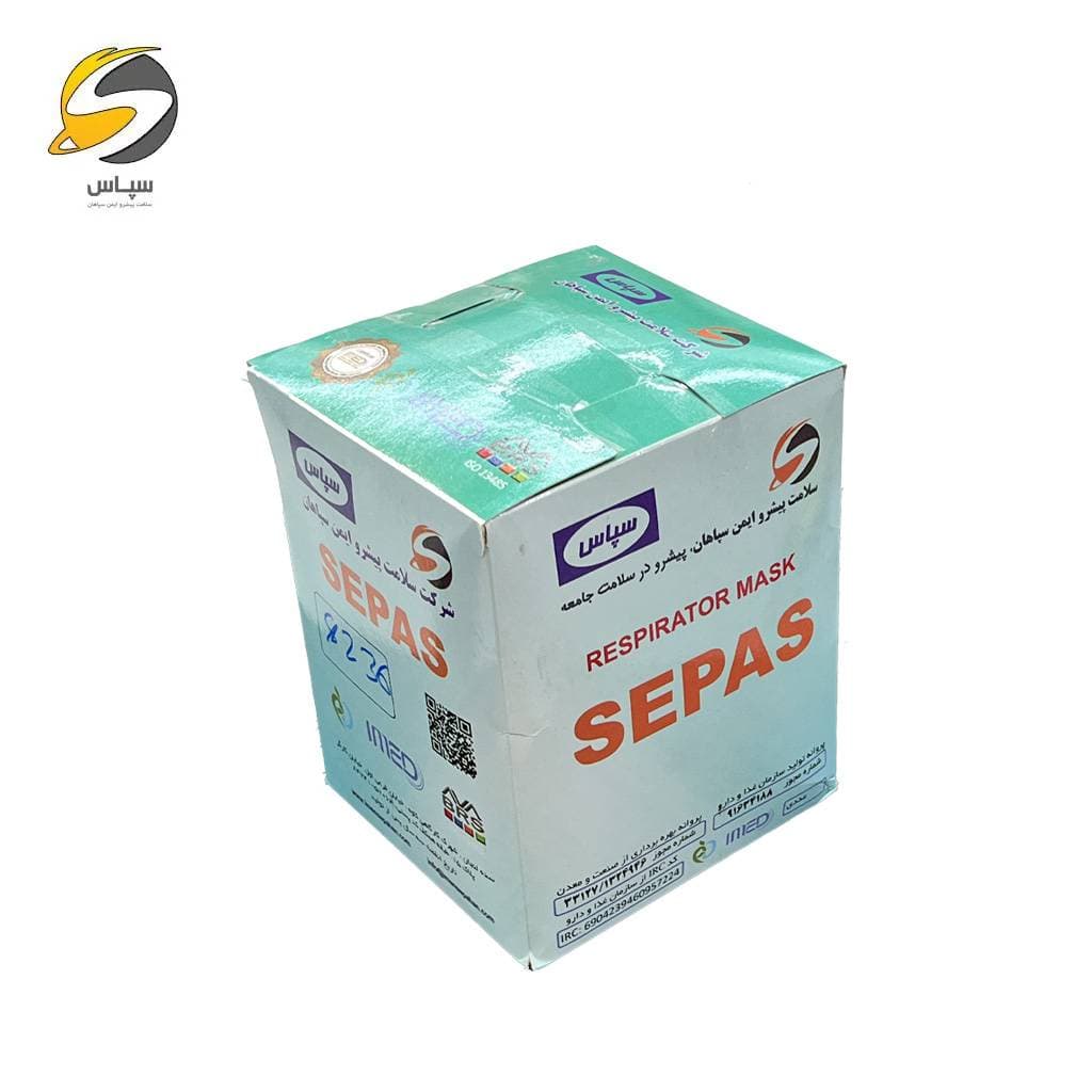 ماسک تنفسی N99 سپاس مدل هشت لایه کربن دار سوپاپدار FFP3 8236 VIP — تصویر ۱۱