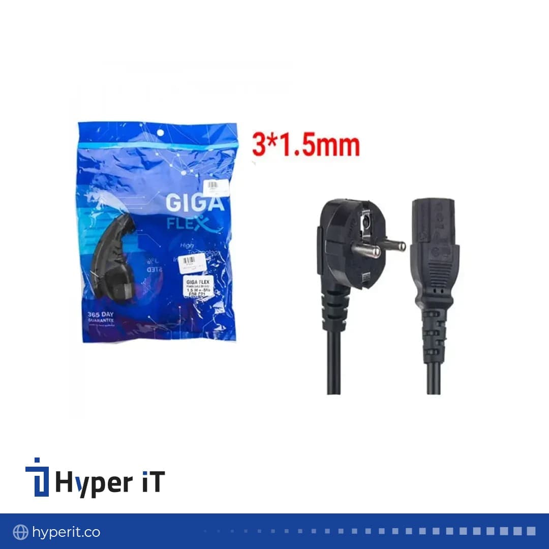 کابل برق ۱٫۵ متری مخصوص ماینر برند GIGAFLEX