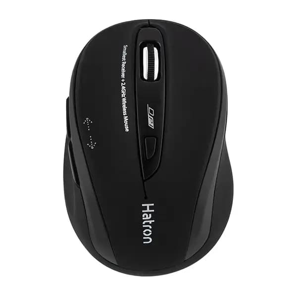 ماوس بی سیم مدل HMW120SL برند هترون(Hatron) رنگ سفید — تصویر ۴