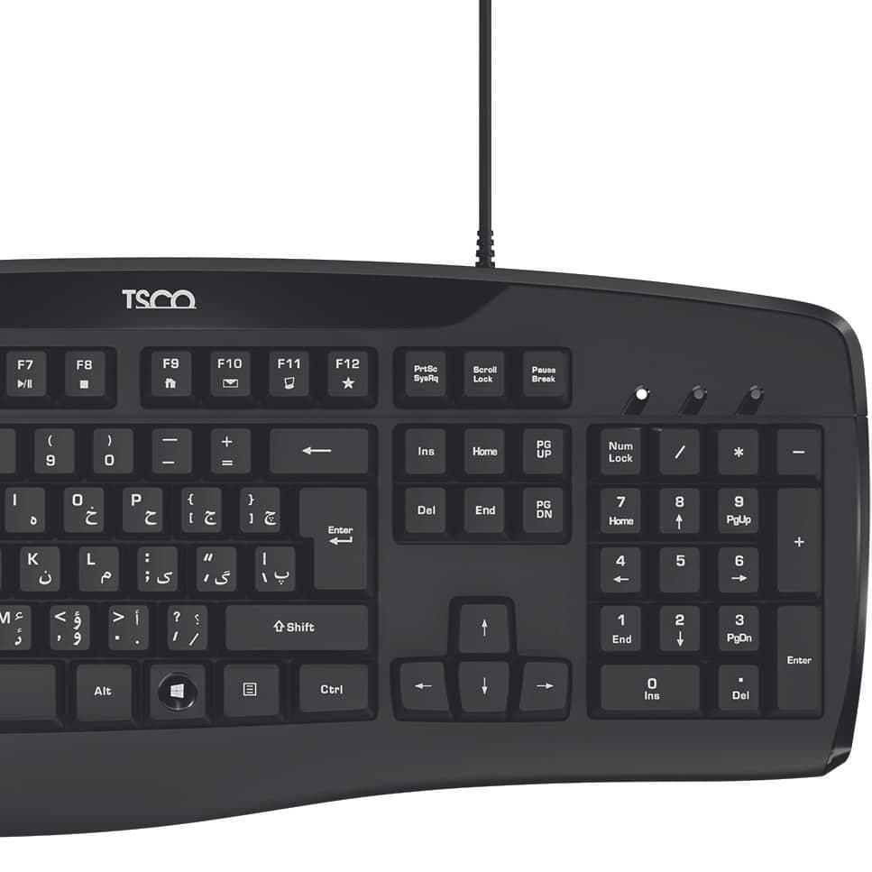 صفحه کلید سیم دار تسکو مدل TK 8043 — تصویر ۴