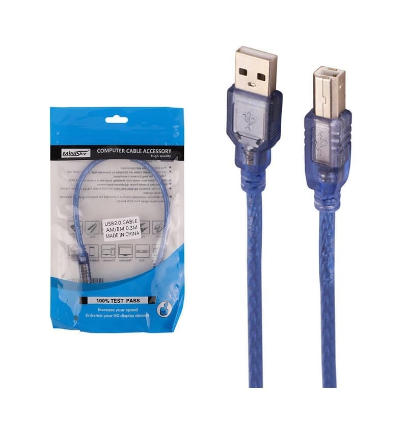 کابل پرینتر یو اس بی 30 سانتی برند MINI SKY — تصویر ۳